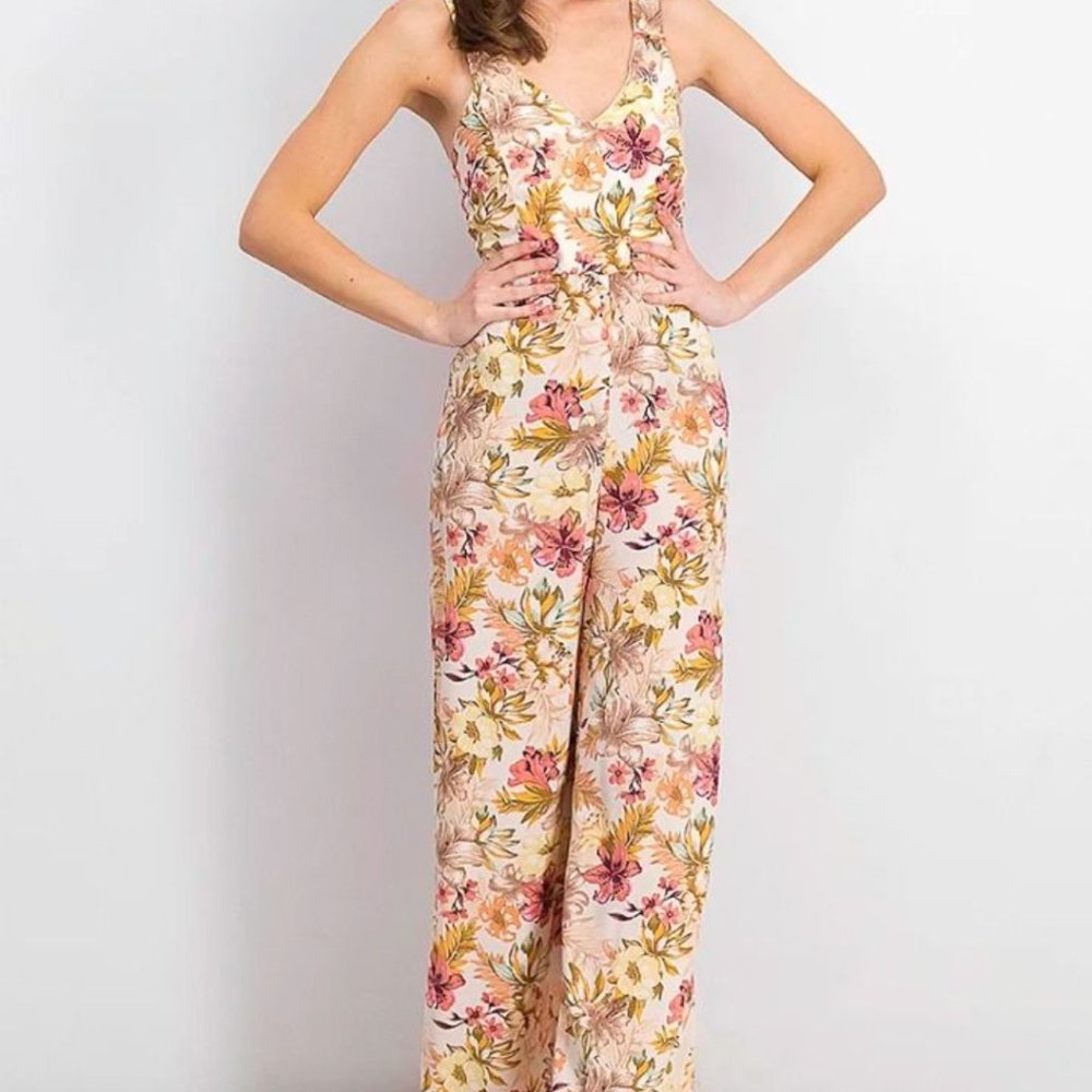 Mango Floral Jumpsuit